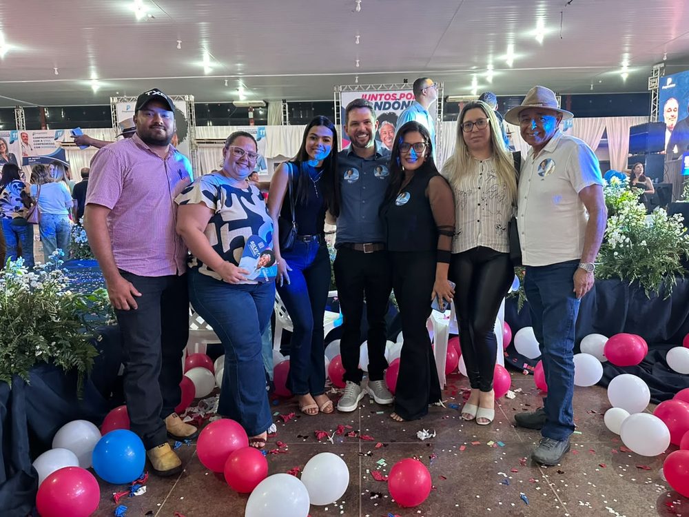Leandro Alves em evento com lideranças do PP